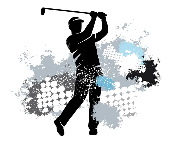 Vektör Kalitesinde Golf Sporu Grafiği — Stok Vektör