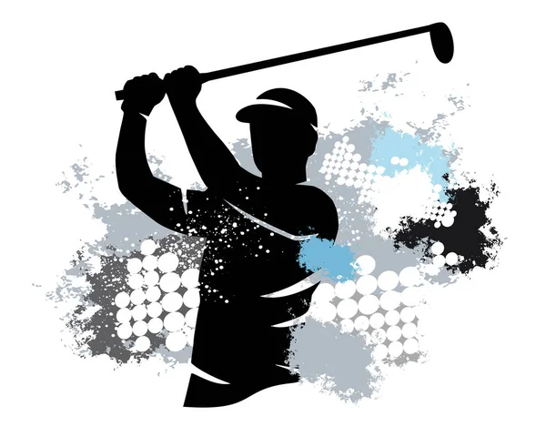 Golfe Esporte Gráfico Qualidade Vetorial — Vetor de Stock