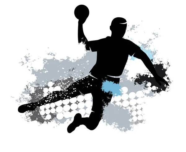 Handball Sport Graphic Dynamic Background — Stock Vector