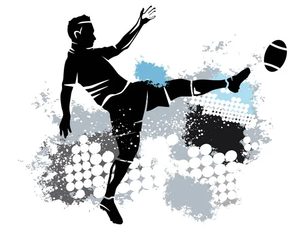 Rugby Sport Graphic Dynamic Background — Stockvektor