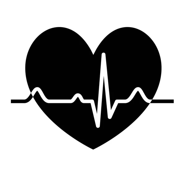 Gráfico Saúde Com Eletrocardiograma —  Vetores de Stock