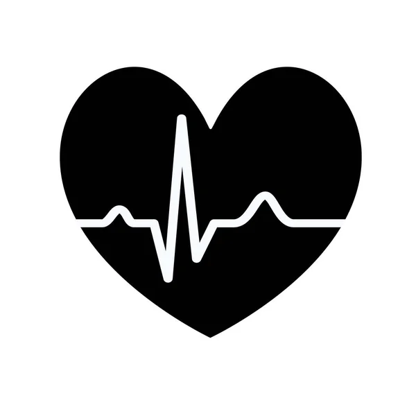 Gezondheidsgrafiek Met Elektrocardiogram — Stockvector