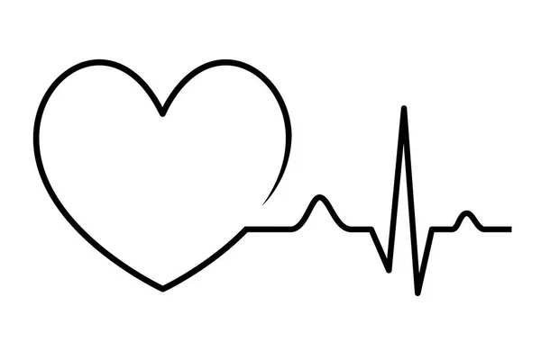Gráfico Saúde Com Eletrocardiograma —  Vetores de Stock