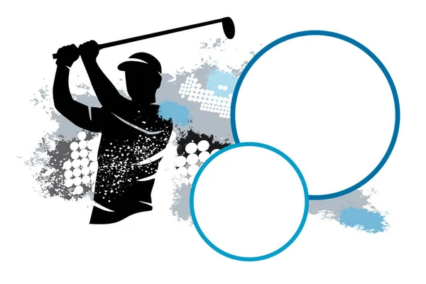 Golf Sportovní Grafika Textovými Tlačítky — Stockový vektor
