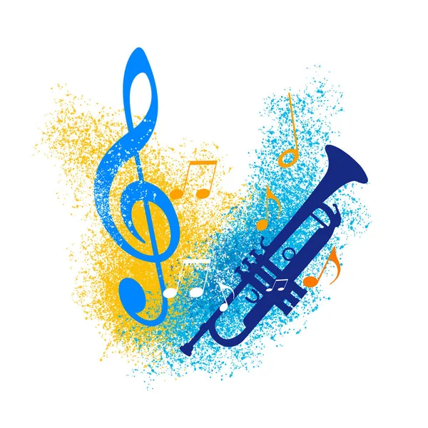 Music Graphic Trumpet — Stock Photo, Image