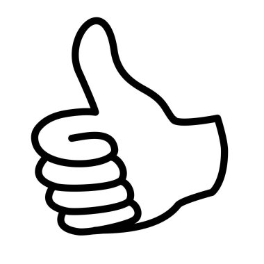 Vektör kalitesinde pozitif el grafiği.