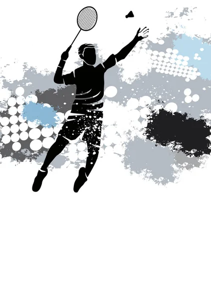 Бадмінтон Спортивної Графіки Використання Плакат Флаєр — стоковий вектор