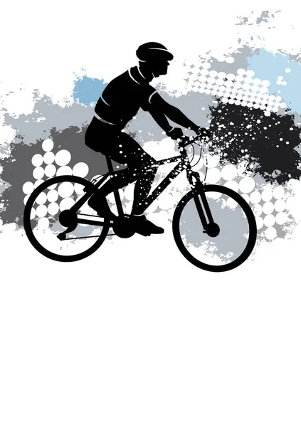 Fietssport Grafisch Voor Gebruik Als Poster Flyer — Stockvector