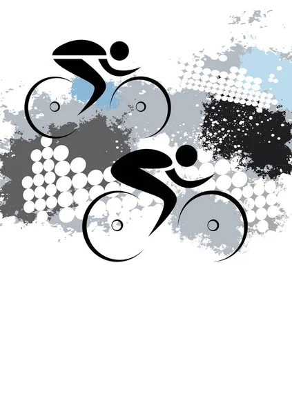 Cykling Sport Grafik För Användning Som Affisch Och Flygblad — Stock vektor
