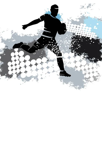 Grafika Sportowa Rugby Plakatu Ulotki — Wektor stockowy