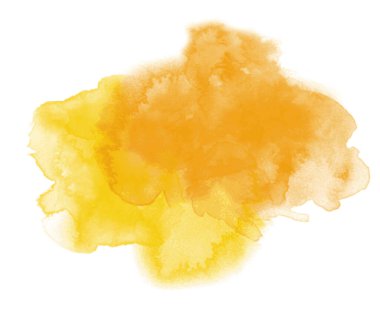 Watercolor background in orange and yellow - 5