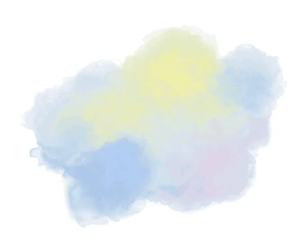 Colorful Watercolor Illustration White Background — Vettoriale Stock