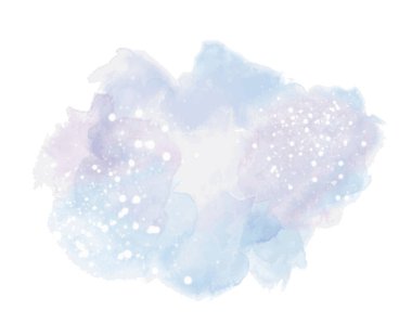 Watercolor background in blue - 3