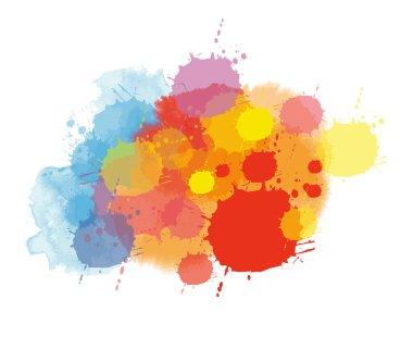 Colorful watercolor illustration on white background - 8
