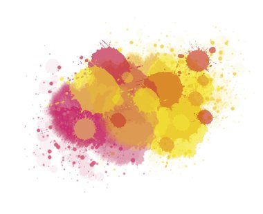 Colorful watercolor illustration on white background - 14