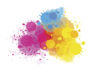 Colorful watercolor illustration on white background - 13