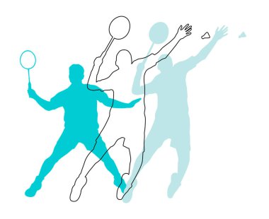 Modern Passionate Badminton Player in Action