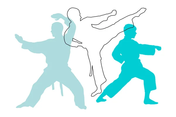 Martial arts sport graphic.