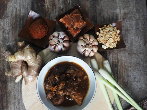 Thai Red Curry Spice Pork Soup — Stok Foto