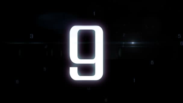 Countdown from ten to zero — Stock Video