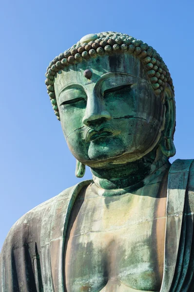 Wielki Budda w kamakura bliska strzał — Zdjęcie stockowe