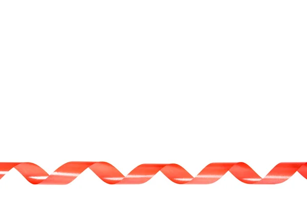Rotes Band auf weißem Hintergrund isoliert — Stockfoto