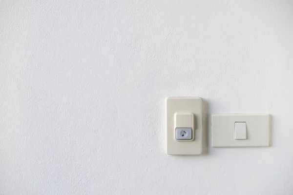House Doorbell with light switch — Stock Photo, Image