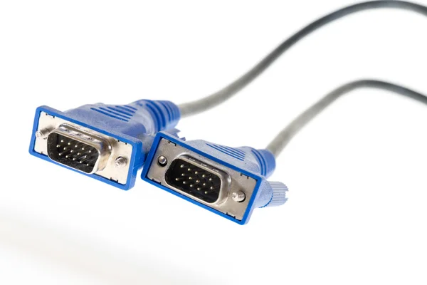 Vga-Kabel über weißem isolierten Hintergrund — Stockfoto