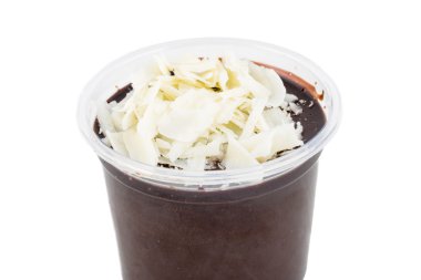 kahve ve çikolata mousse ile üst buğday unu