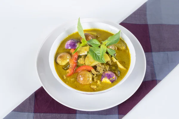 Curry verde com frango — Fotografia de Stock