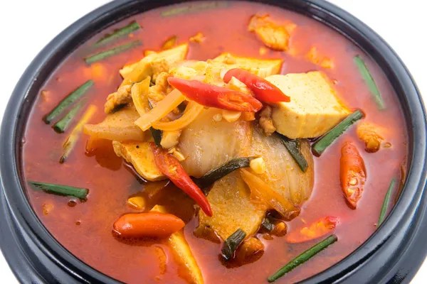 Kimchi stew, kimchi chigae, korean cuisine, kimchi soup — Stock Photo, Image