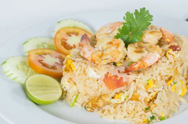 Arroz frito tailandés con camarones —  Fotos de Stock