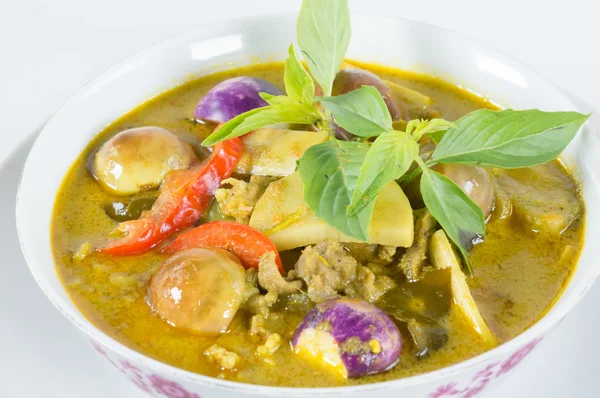 Curry verde com frango — Fotografia de Stock