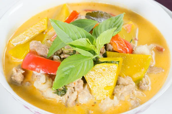 Panang Curry com carne de porco — Fotografia de Stock