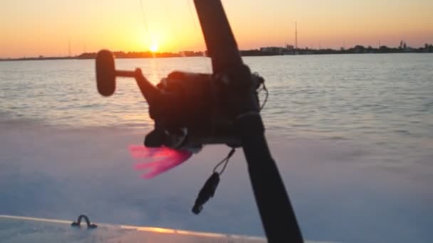 Saltwater fishing — Stock Video