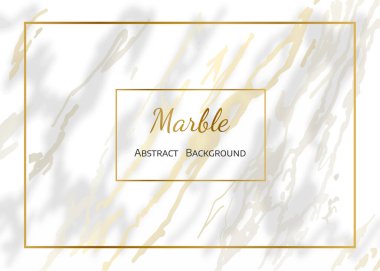 Beyaz ve altın mermer doğal desen, soyut siyah ve beyaz. Vektör arkaplan