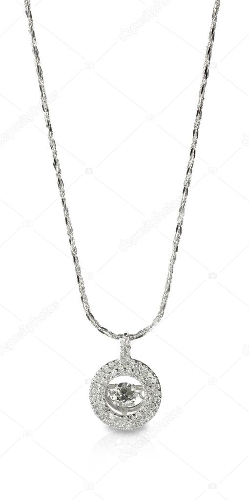 Diamond Pendant Necklace on a chain