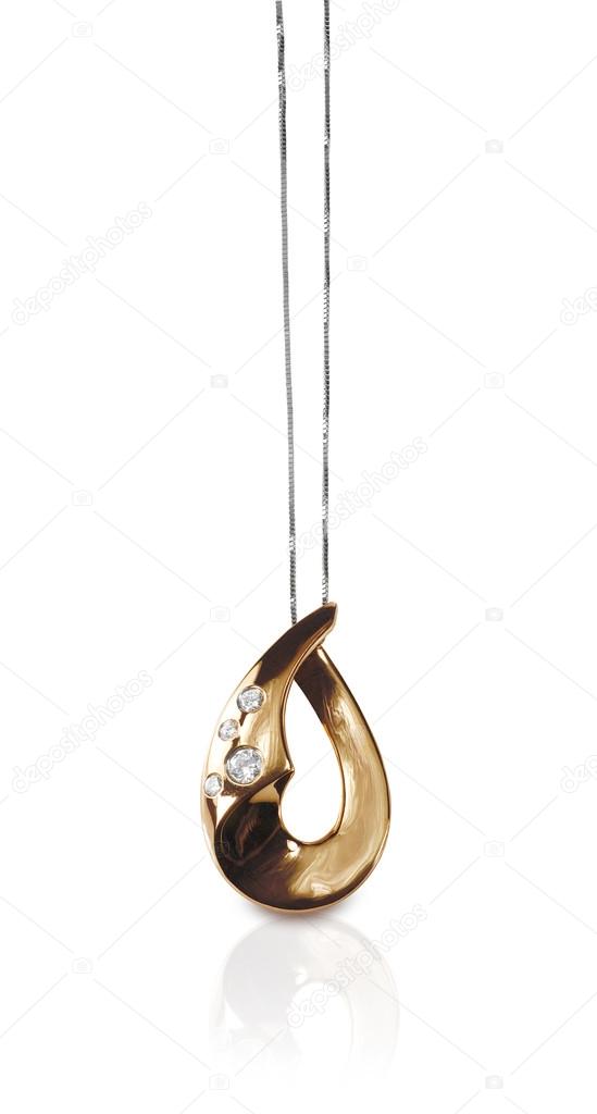 Diamond Pendant Necklace on a chain