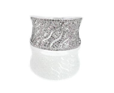 Diamond encrusted engagment wedding anniversary ring clipart