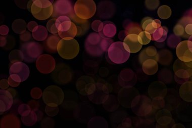 Siyah arkaplanda bokeh resmi