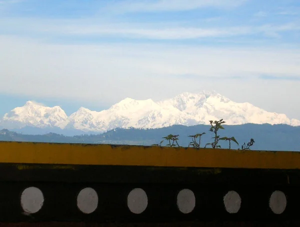 Magnificent View Snowcapped Kanchanjunga 586 169 Third Highest Peak World — Stock Fotó