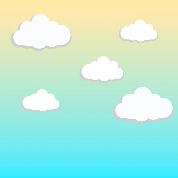 Clouds in the sky — Stock Vector