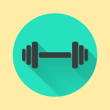 soyut dumbbell simgesi