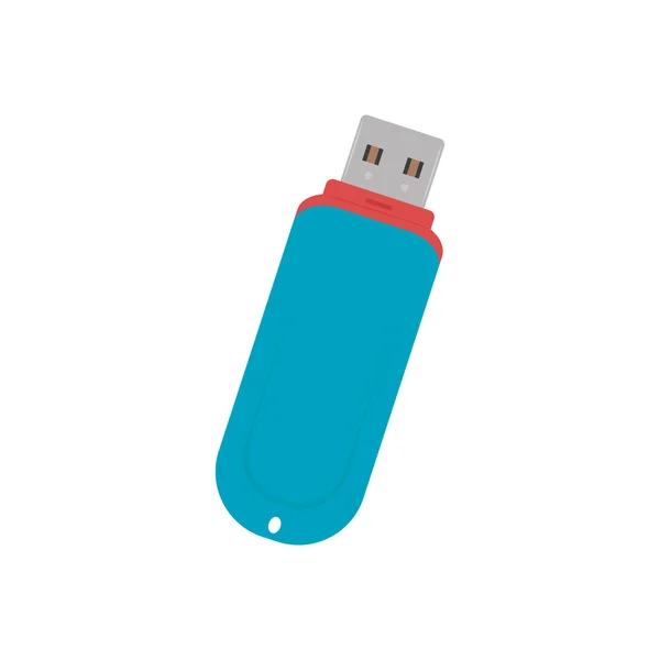 Icona flash drive su sfondo bianco — Vettoriale Stock