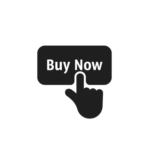 Black Buy Now Simple Icon Flat Minimal Cpc Logotype Graphic — 图库矢量图片