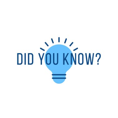 Doğrusal ampul ve metni biliyor muydun? Düz minimal stil modern lezbiyen logosu grafik tasarım elementi beyaz arka planda izole edildi. Bilge konsey kavramı mı yoksa öğrenme ve uzmanlık eğitimi için komik gerçekler mi?