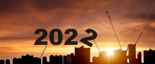 2022 Ano Novo Feliz Ano Novo 2022 Fundo — Fotografia de Stock