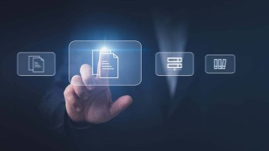 Belge Yönetimi Veri Sistemi İş Dünyası İnternet Kavramı. onay kutusu listeli belgeler.