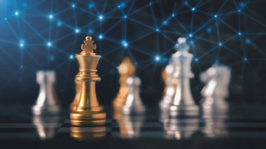 Zafer kavramı. Yenilik planlama için iş fikirleri. Satranç tahtası oyunu. .