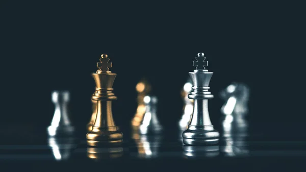 Chess Business Competition Strategy Leadership Success Concept — Stock Photo, Image